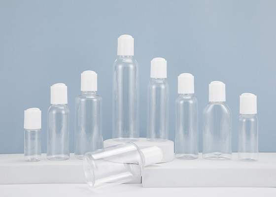 0.5 اونس 1 اونس 2 اونس 3 اونس 4 اونس Cosmo بطری های پلاستیکی گرد Clear PET با درپوش دیسک مطبوعاتی