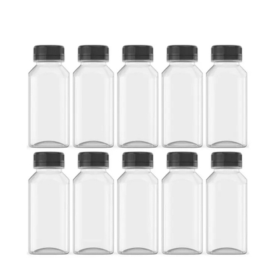 آبمیوه های شفاف بدون BPA پلاستیک خالی مربع آبمیوه ساز پالتو ظرف های آبمیوه بطری برای آبمیوه نوشیدنی