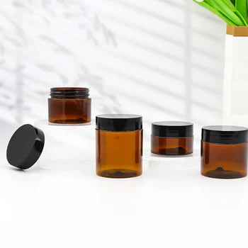 گلدان آرایشی پلاستیکی رنگ زردآلو بدون نشت برای 100 میلی لیتر کرم