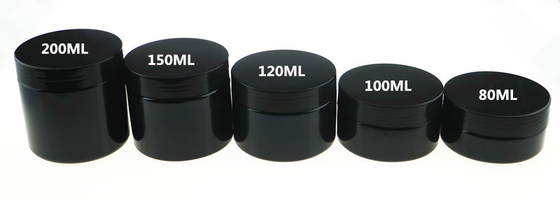 قطره ضد 50ml 100ml ظرف های عمده برای لوازم آرایشی رنگ سیاه جامد