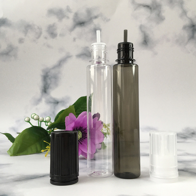 30ml Chubby Gorilla LDPE PET پلاستیک تک شاخه فشرده کن بطری 10 بسته بطری قطره کش شفاف سیاه قابل استفاده مجدد