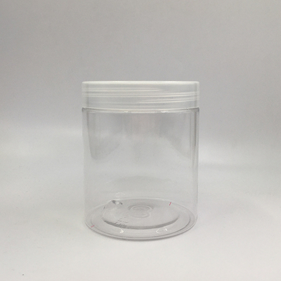 100ml 8oz 500ml 1000ml ظروف پلاستیکی شفاف برای نگهداری حیوانات خانگی قوطی کرم لوازم آرایشی درجه غذایی با پوشش