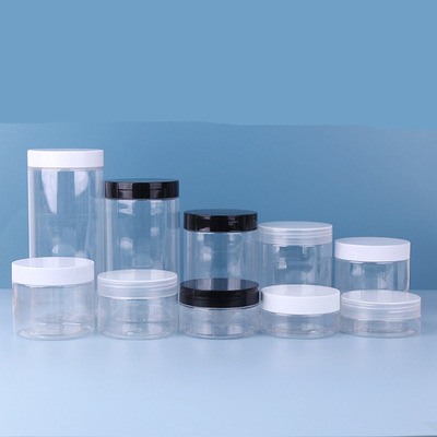 مواد غذایی درجه خالی آرایش بدن پاک کننده ماسک صورت ظرف PET شفاف 30 میلی لیتر 500 میلی لیتر بطری پلاستیکی با پوشش