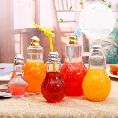 250ml 8 اونس دور سفارشی پلاستیکی قهوه شیر میوه نوشیدنی بطری نوشیدنی بطری آبمیوه پلاستیکی