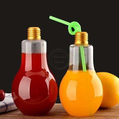 بطری های چای شیر پلاستیکی شفاف متوسط با دسته 0.5 کیلوگرم ظرفیت مربع شکل گرد