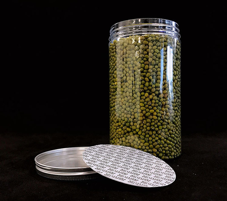سفارشی 30g 50g PET بسته بندی آرایشی پلاستیکی ظرف خالی کرم سیاه قوطی با پوشش پلاستیکی