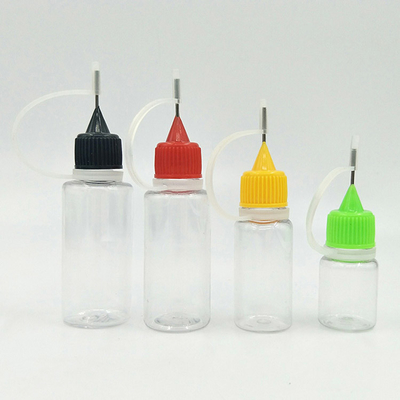 بطری های قطره کش شیشه ای صاف کپسول پیچ 10ml-120ml شفاف سیاه سفارشی