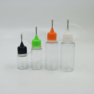 بطری های قطره کش شیشه ای صاف کپسول پیچ 10ml-120ml شفاف سیاه سفارشی