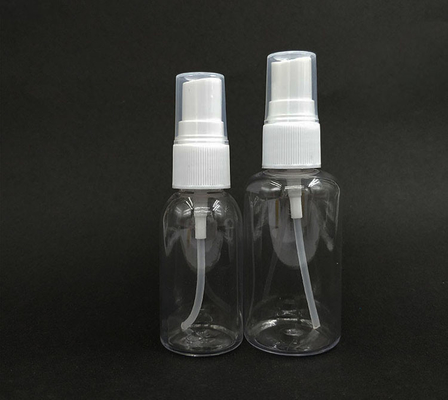 بطری اسپری پلاستیکی صاف PET برای استفاده روزانه با رنگ شفاف و طراحی کلاسیک