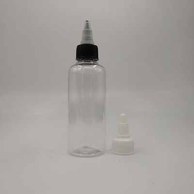 بطری های شیشه ای شفاف پلاستیکی در 15ml-100ml ظرفیت برای مهر سفارشی