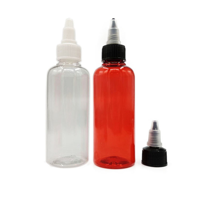 بطری های شیشه ای شفاف پلاستیکی در 15ml-100ml ظرفیت برای مهر سفارشی
