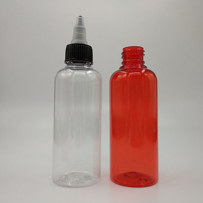 بطری های شیشه ای شفاف پلاستیکی در 15ml-100ml ظرفیت برای مهر سفارشی