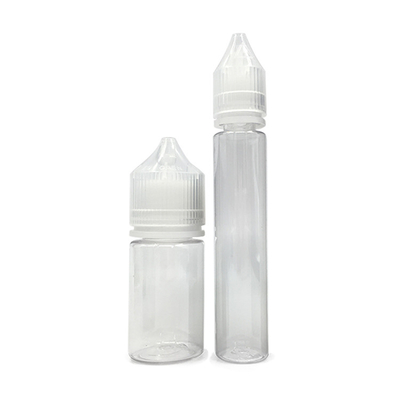 E مایع ضد بچه بطری های قفل پیچ بسته بندی چاپ 10ml-100ml ظرفیت