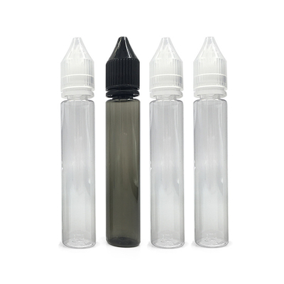 E مایع ضد بچه بطری های قفل پیچ بسته بندی چاپ 10ml-100ml ظرفیت