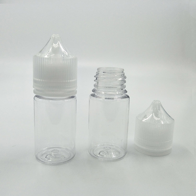 بطری مایع با گردن ضد بچه شفاف ظرفیت 10ml-100ml