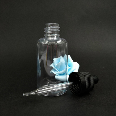 بطری های قطره ای شیشه ای صاف برای مایعات - کلاه قطره ای در اندازه های مختلف 10ml-120ml