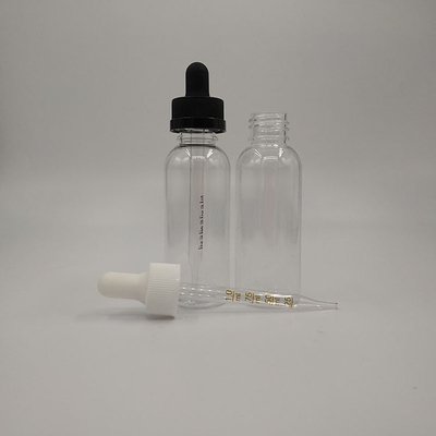سطح صاف 2 اونس بطری قطره شیشه ای برای ذخیره مایعات
