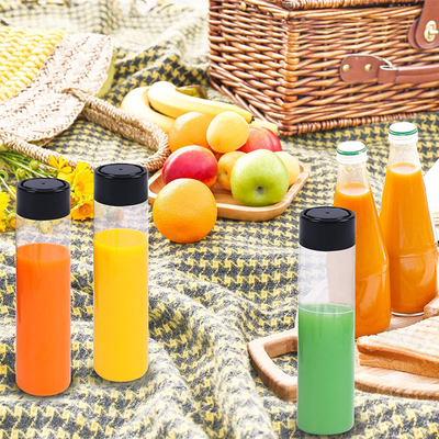بطری های چای شیر بدون BPA با پیچ در پوشش مربع شکل گرد و دستگیره مناسب