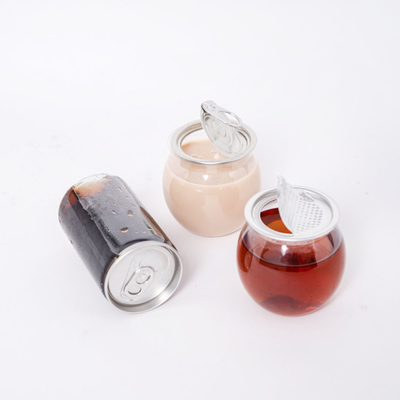 ضد نشت بطری های چای پلاستیکی منعکس شده شیر مربع گرد شفاف پیچ بر روی پوشش 120ml 250ml 350ml 500ml