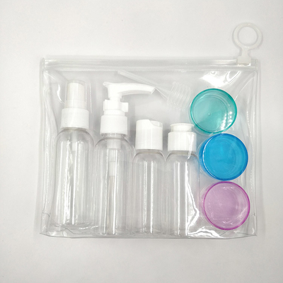 بطری های لوشن پلاستیکی شفاف UV با فلیپ تاپ در 30ml 50ml 60ml