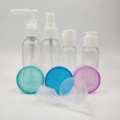 بطری های لوشن پلاستیکی شفاف UV با فلیپ تاپ در 30ml 50ml 60ml