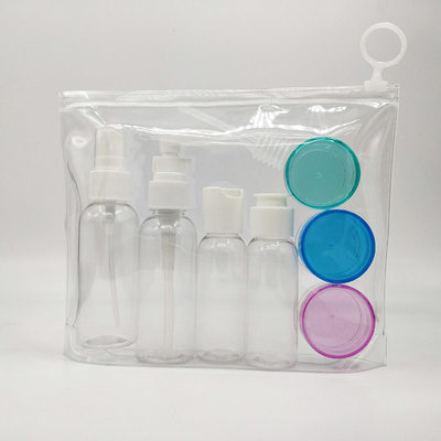 بطری های لوشن پلاستیکی شفاف UV با فلیپ تاپ در 30ml 50ml 60ml
