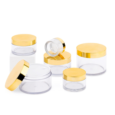 10ml-150ml شیشه کریمی دور پلاستیکی شفاف با گاز حساس به فشار