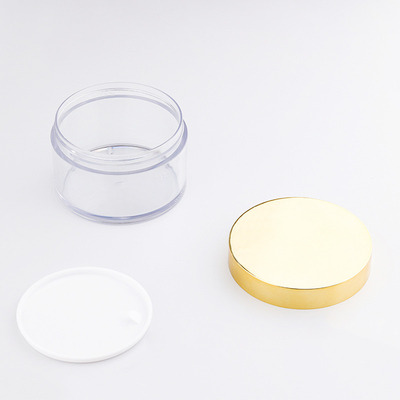 10ml-150ml شیشه کریمی دور پلاستیکی شفاف با گاز حساس به فشار