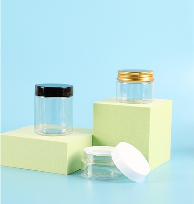 عمده فروشی 8 اونس 100ML 200ML 250ML 500ML سفارشی خالی دهان بزرگ لوکس پلاستیک PE زیبایی بدن بطری