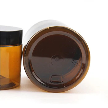 بطری های پلاستیکی PET 1 اونس 2 اونس 4 اونس 6 اونس 8 اونس 12 اونس 16 اونس بطری های پلاستیکی با دهان وسیع شفاف با پوشش آلومینیومی
