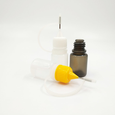 بطری های قطره دار شیشه ای سیاه شفاف با سرپوش پیچ دار