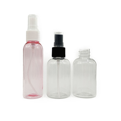 15ml 30ml 40ml 70ml بطری اسپری الکل خالی الکل شفاف بطری اسپری پلاستیکی PET