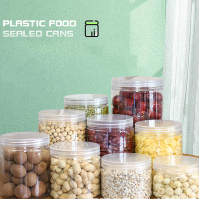 طریقه سفارشی 16 اونس 32 اونس 500 میلی لیتر 1000 میلی لیتر شیشه PET شفاف دهان گسترده با پوشش آلومینیومی