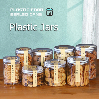 طریقه سفارشی 16 اونس 32 اونس 500 میلی لیتر 1000 میلی لیتر شیشه PET شفاف دهان گسترده با پوشش آلومینیومی