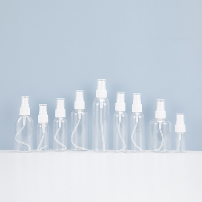 بطری اسپری 10ml-500ml خالی PET پلاستیکی گرد قابل پر کردن مجدد