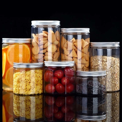 توصیه می کنم بطری بزرگ پلاستیکی برای ادویه جات کوکی بطری پلاستیکی شیشه شفاف پلاستیکی بطری طلایی با برچسب خصوصی سفارشی
