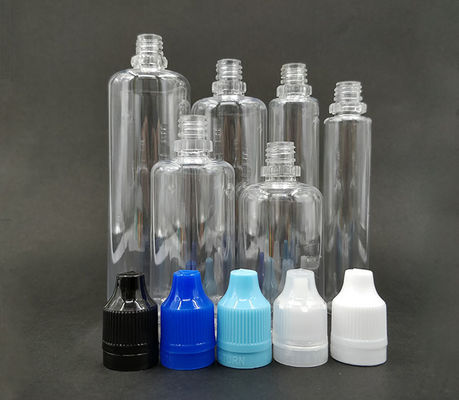 بطری های قطره ای پلاستیکی شفاف چاپ لوگو سفارشی 5000 عدد ایده آل برای بسته بندی مایع روغن های ضروری و سرم