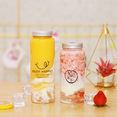 بطری چای شیر PETG مربع مدرن با ظرفیت 1000 میلی لیتر