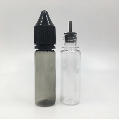 بطری مایع شفاف E با لوگو سفارشی ظرفیت 10ml 15ml 30ml 60ml 80ml 100ml