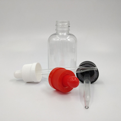 بطری های قطره کش پلاستیکی سفارشی 10ml 15ml 20ml 30ml 40ml 50ml 60ml 70ml 100ml 120ml پیچ کلاه شفاف