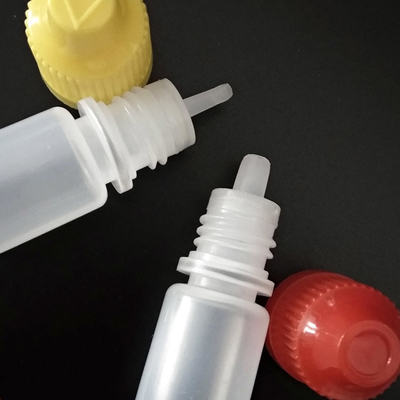 بطری های قطره کش پلاستیکی مایع 10ml 15ml 20ml 30ml 40ml 50ml 60ml 70ml 100ml 120ml ظرفیت با کلاه پیچ