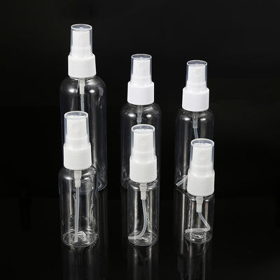 بطری اسپری PET قابل پر کردن مجدد برای روزانه 10ml 15ml 30ml 50ml 60ml 70ml 100ml 200ml 500ml