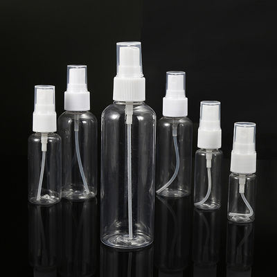 بطری اسپری PET قابل پر کردن مجدد برای روزانه 10ml 15ml 30ml 50ml 60ml 70ml 100ml 200ml 500ml