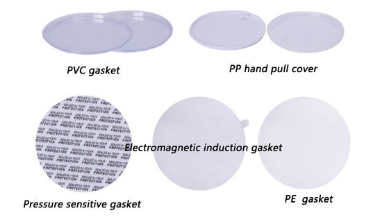 ارزان عمده فروشی پلاستیک آشپزخانه ذخیره سازی شیشه درب پلاستیک کوچک لوازم آرایشی و بهداشتی شیشه پلاستیک دور بالا شیشه با کیفیت بالا