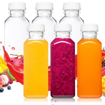 بطری های آبمیوه با کیفیت بالا با درپوش برای بطری های شات آبمیوه تجاری، آبمیوه در حال حرکت، بطری قابل استفاده مجدد با قیمت مناسب