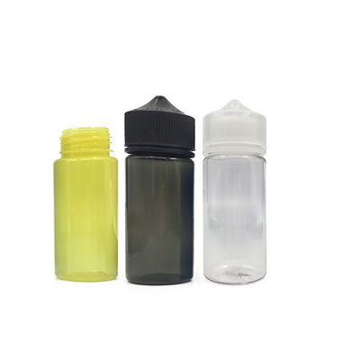 بطری مایع 100 میلی لیتر E با سرپوش پیچ دار و اندازه گردن 18 میلی متر