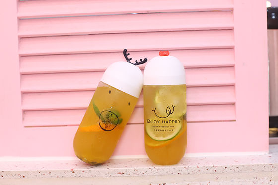 دسته عایق بندی بطری های چای شیر شفاف ذخیره سازی نوشیدنی راحت