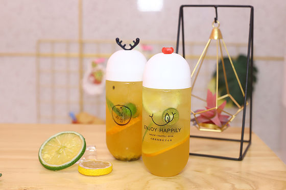 دسته عایق بندی بطری های چای شیر شفاف ذخیره سازی نوشیدنی راحت