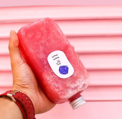 بطری های چای شیر متوسط شفاف شکل مربع گرد مناسب برای بسته بندی نوشیدنی و راه حل های ذخیره سازی