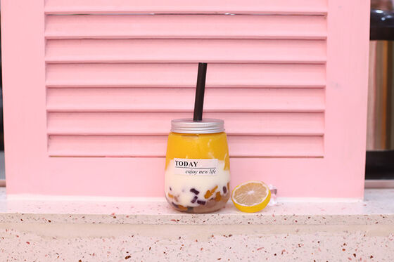 بطری های چای شیر مدرن بطری های پلاستیکی قابل استفاده مجدد با پوشش صاف و دوامدار برای بسته بندی و نگهداری نوشیدنی